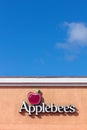 Applebee's Restaurant sign. Royalty Free Stock Photo